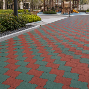 Outdoor Interlocking Rubber Pavers - Image 4