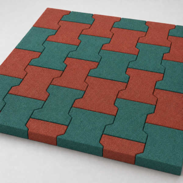 Outdoor Interlocking Rubber Pavers