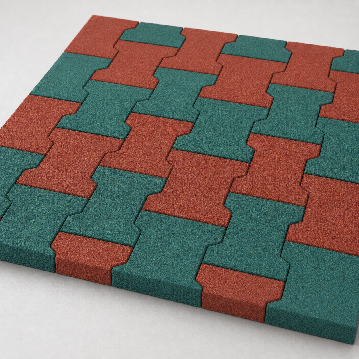 Outdoor Interlocking Rubber Pavers - Image 3